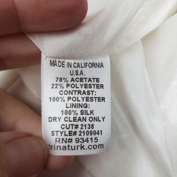 Trina Turk | White Jacket Black Sequins 6 - Picture 10 of 10